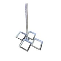 Držák antény na ploché střechy 1,2m 42mm  pro zatížení dlaždicemi - žárově zinkovaný
